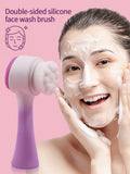 Jorquella Facial Brush Set – Silicone Cleansing Brush with Spa Headband for Your Ritual