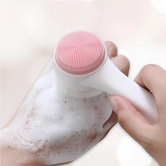 Jorquella Face Wash Brush – 3D Double-Sided Exfoliator for a Spa-Level Glow