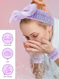 Jorquella Facial Brush Set – Silicone Cleansing Brush with Spa Headband for Your Ritual